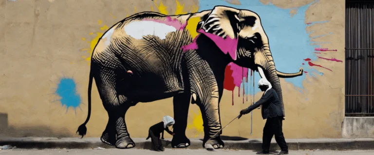 Banksy et l’éléphant : l’œuvre choc qui bouscule l’art et la société